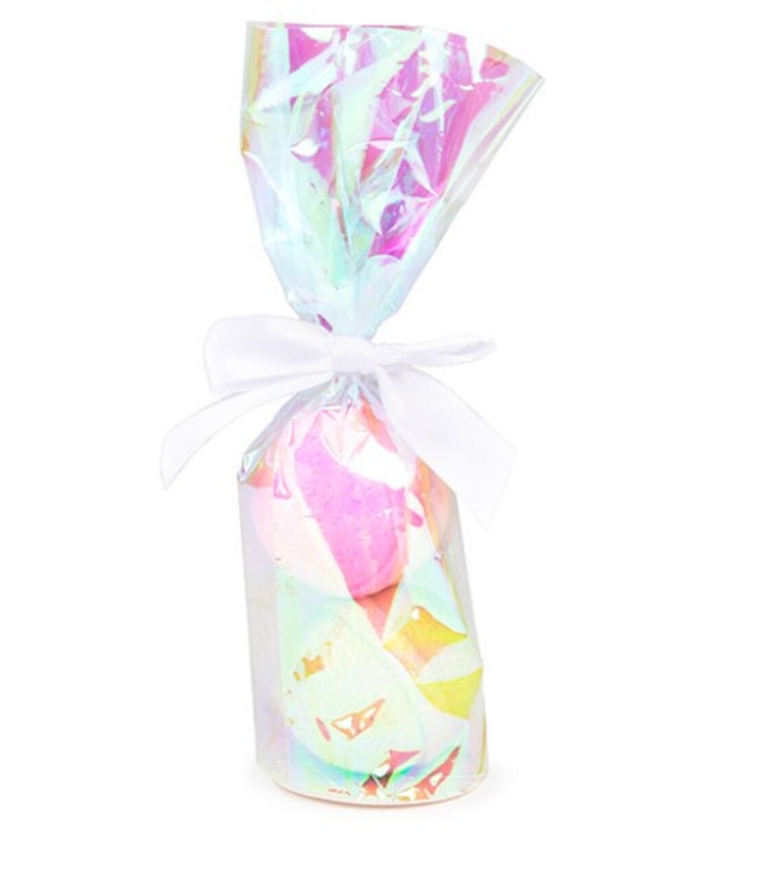 Iridescent Round Bottom Gusset Bags w/ Paper Base 2 3/4" x 10" 50 pack RPBGH2